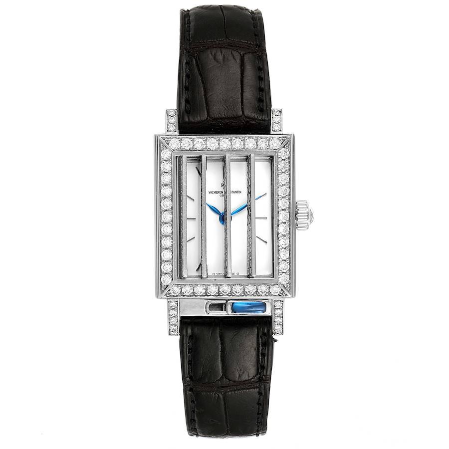 Vacheron Constantin Jalousie Shutter Weißgold-Diamant-Damenuhr 91002 im Angebot 1
