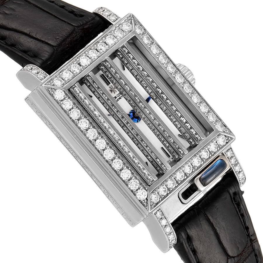 Vacheron Constantin Jalousie Shutter Weißgold-Diamant-Damenuhr 91002 im Angebot 5