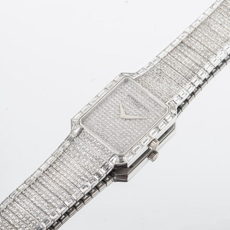 Vacheron Constantin Kalla Sovereign Fully Loaded Platinum Pave Diamond Dial In Excellent Condition For Sale In London, GB