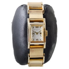 Vacheron & Constantin Ladies 14 Karat Gold Art Deco Bracelet Watch circa 1940s