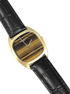 Vacheron & Constantin Large Yellow Gold Tigers Eye Dial Automatic Wristwatch