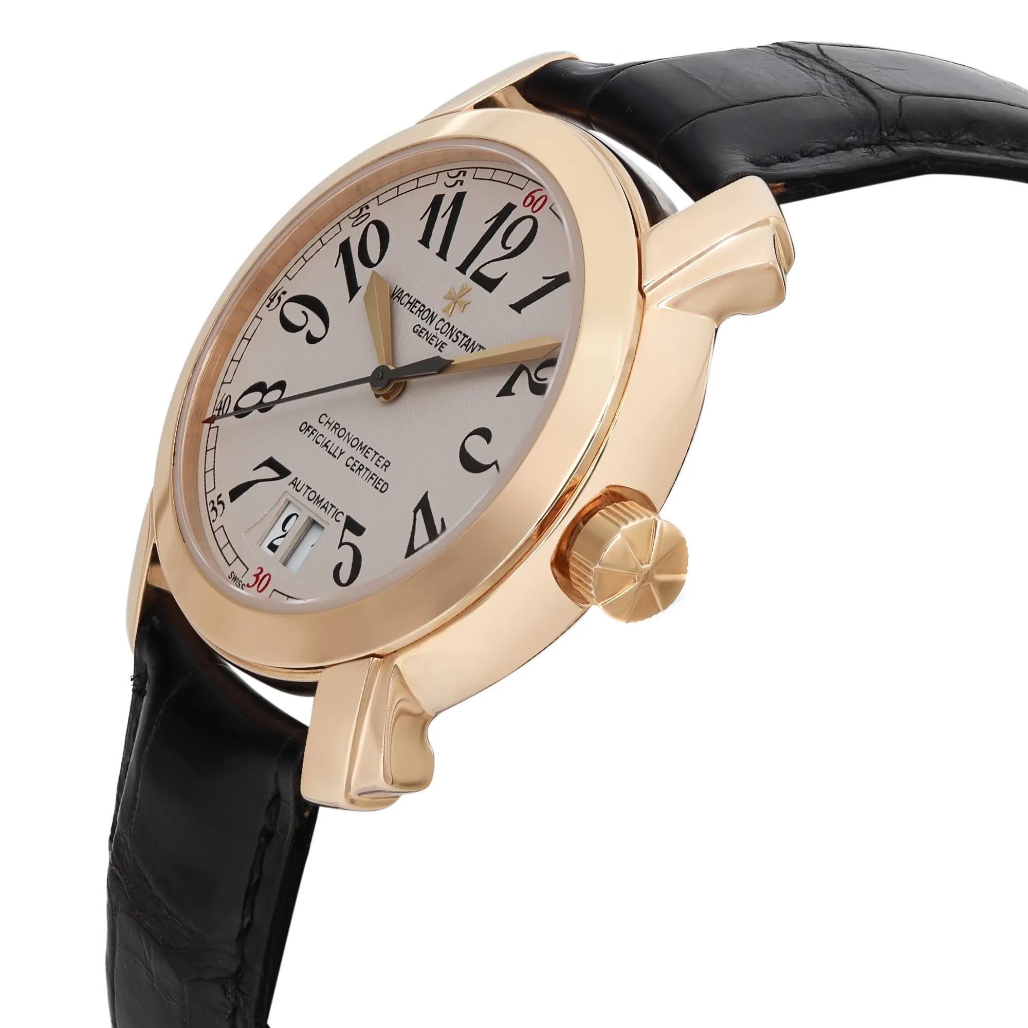Vacheron Constantin Malte 18K Yellow Gold Cream Dial Men Automatic Watch 42015 In Good Condition In New York, NY