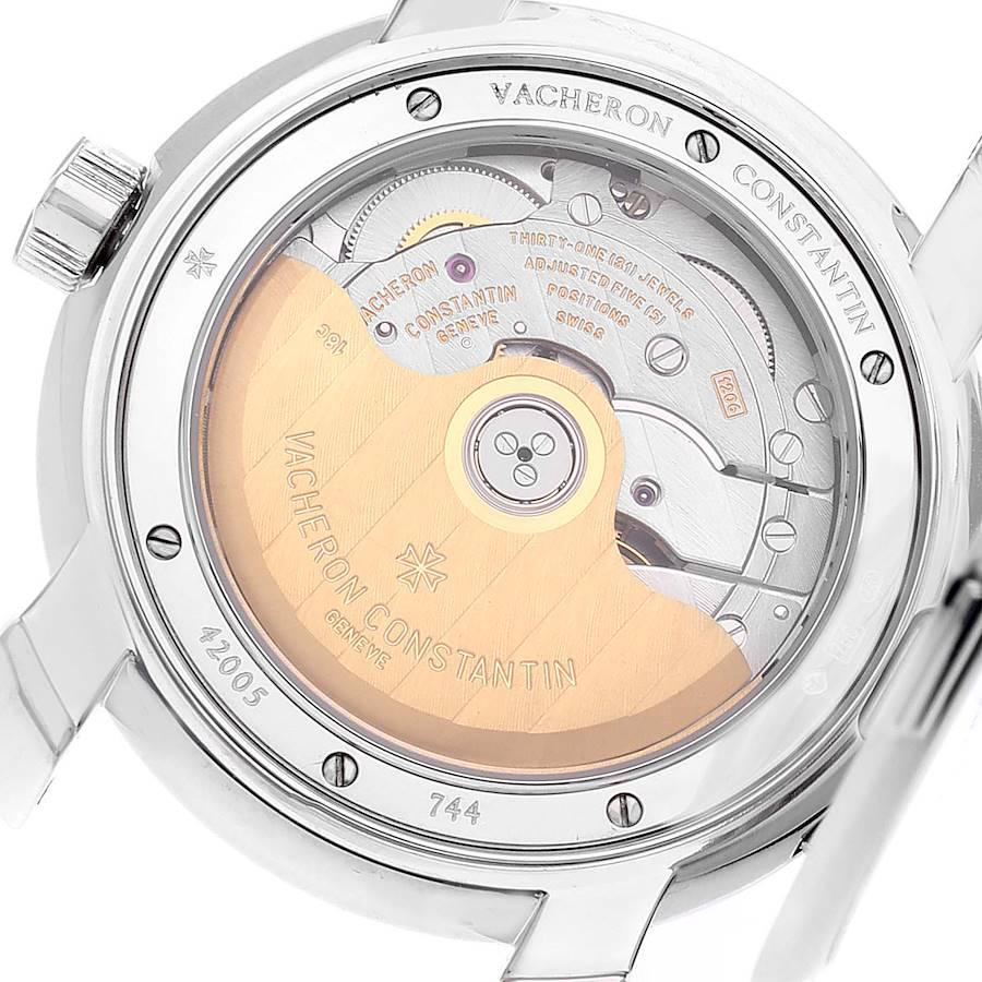 Vacheron Constantin Malte Dual Time Regulator White Gold Mens Watch 42005 In Excellent Condition In Atlanta, GA