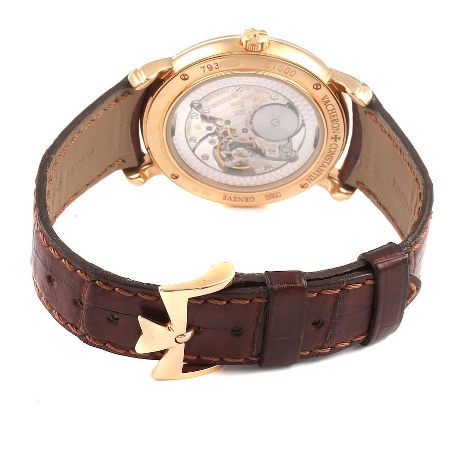 Vacheron Constantin Malte Grande Rose Gold Diamond Watch 81500 Papers 3