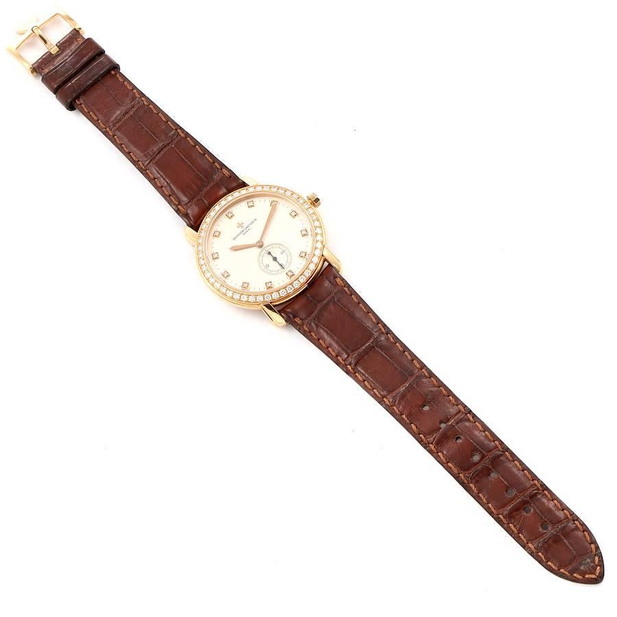 Vacheron Constantin Malte Grande Rose Gold Diamond Watch 81500 Papers For Sale 3