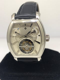 Vacheron Constantin Malte Platinum Tonneau Shape Tourbillon Men's Watch 30066/2