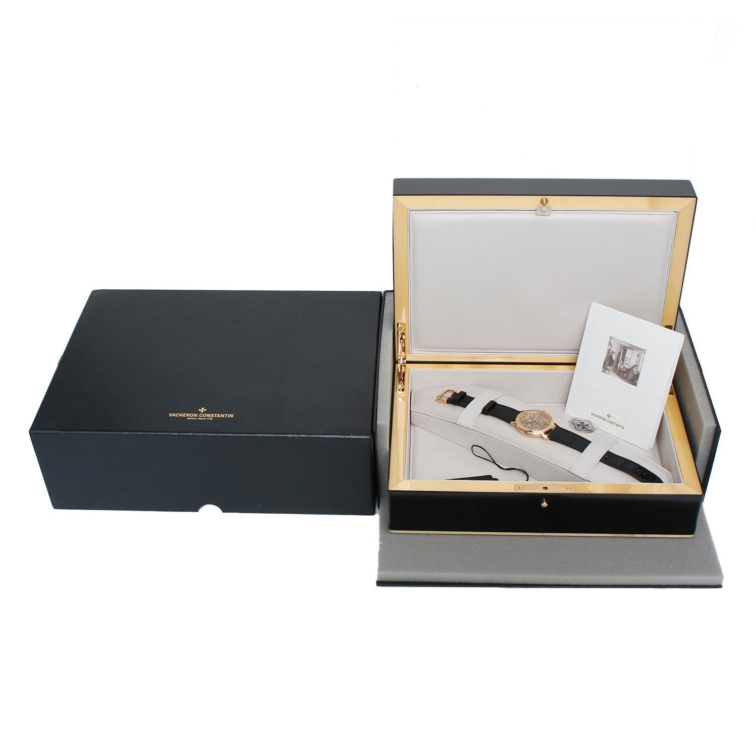 Vacheron Constantin Malte Skeleton Yellow Gold Watch For Sale 3