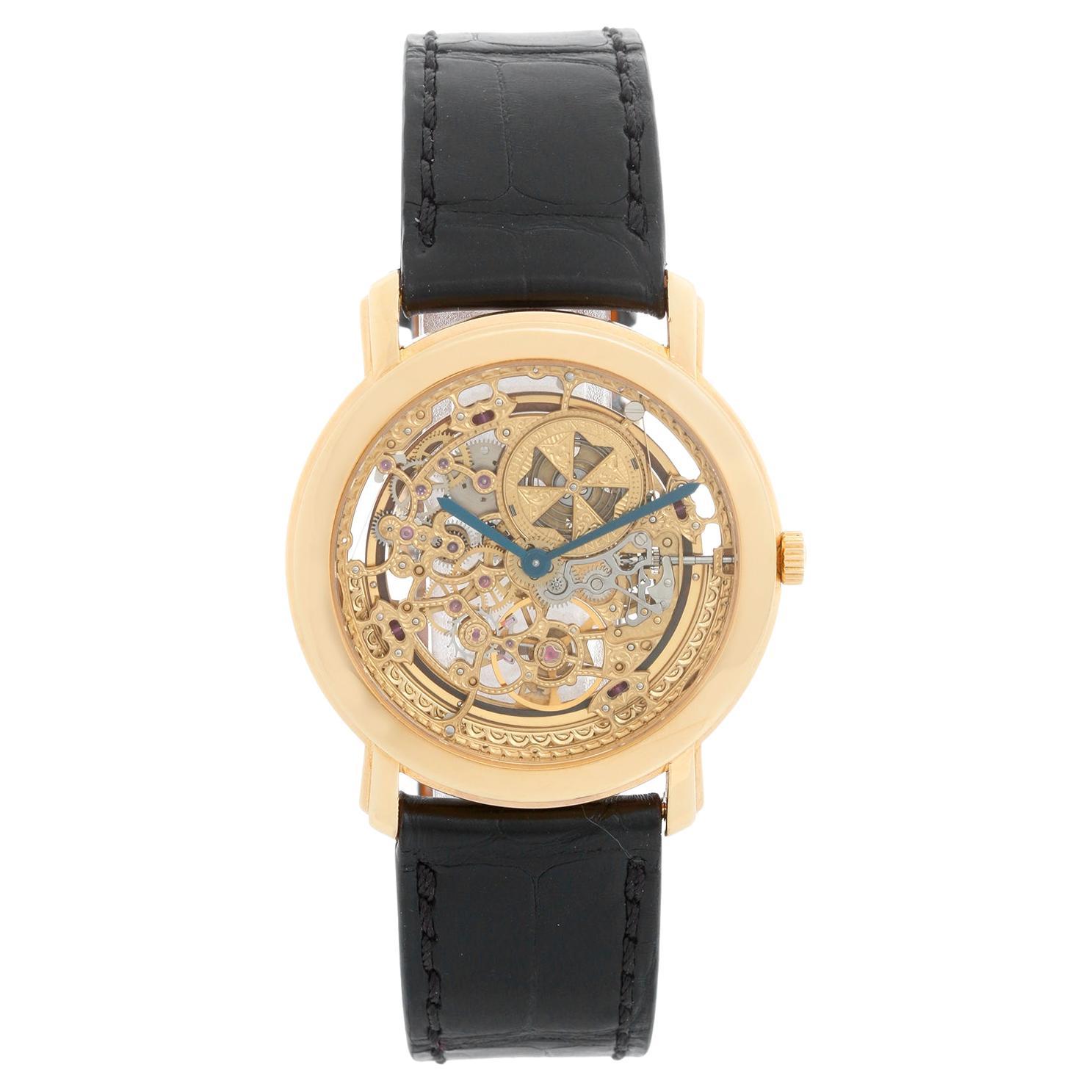 Vacheron Constantin Montre squelette de Malte en or jaune
