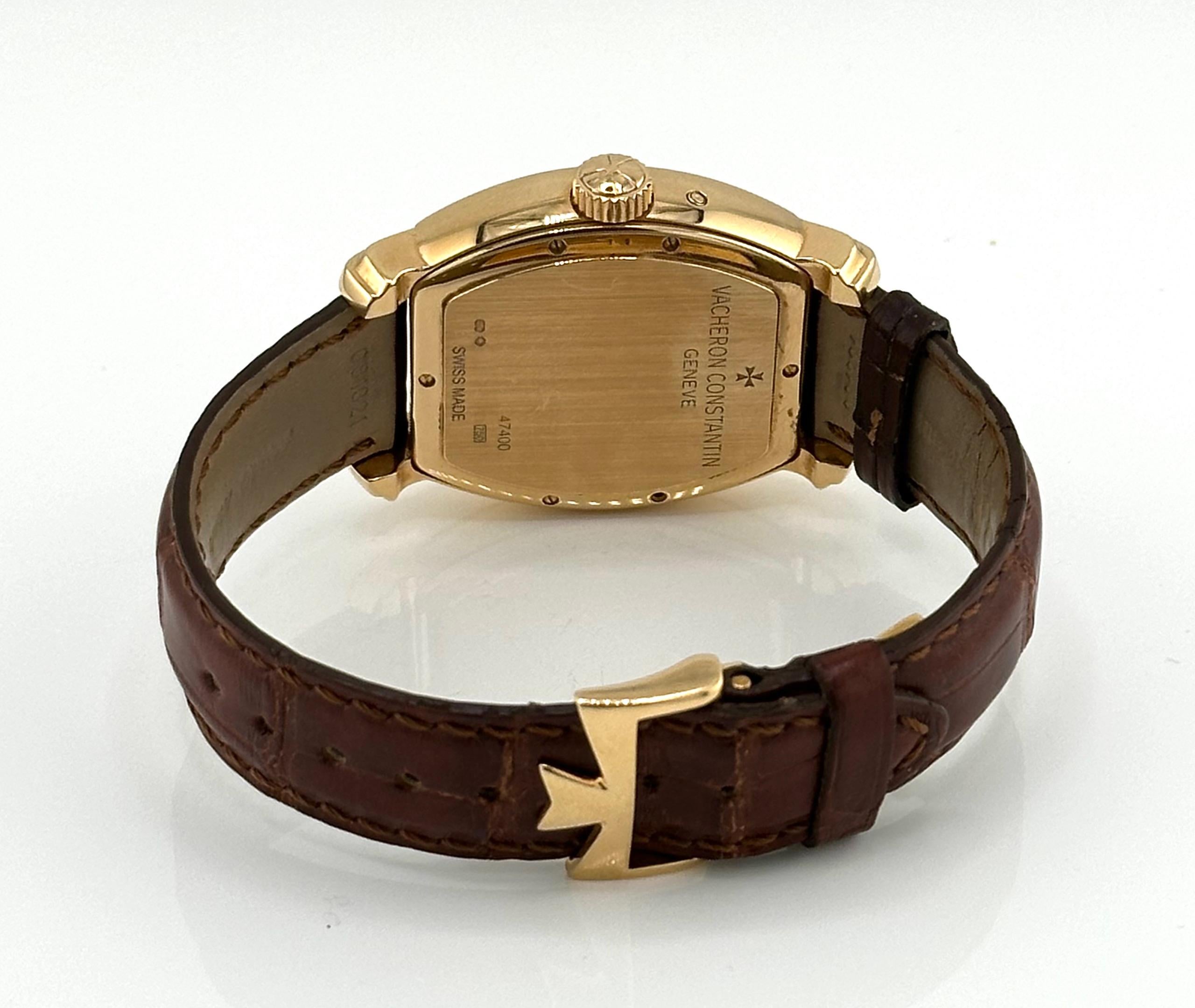 Vacheron Constantin Malte Tonneau Dual Time Rose Gold For Sale At 