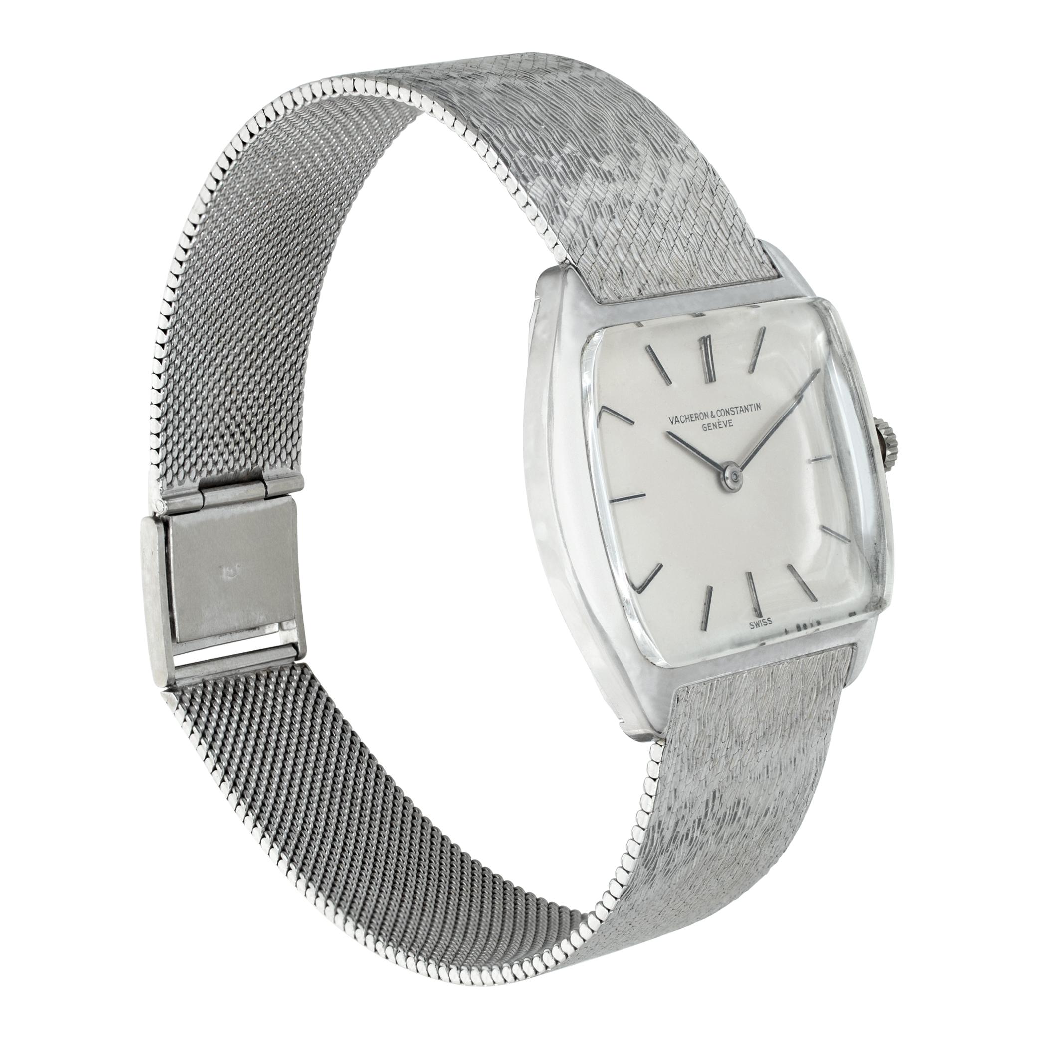 Vacheron Constantin Meister Montre-bracelet manuelle en or blanc 18 carats Réf. 7253 Excellent état - En vente à Surfside, FL