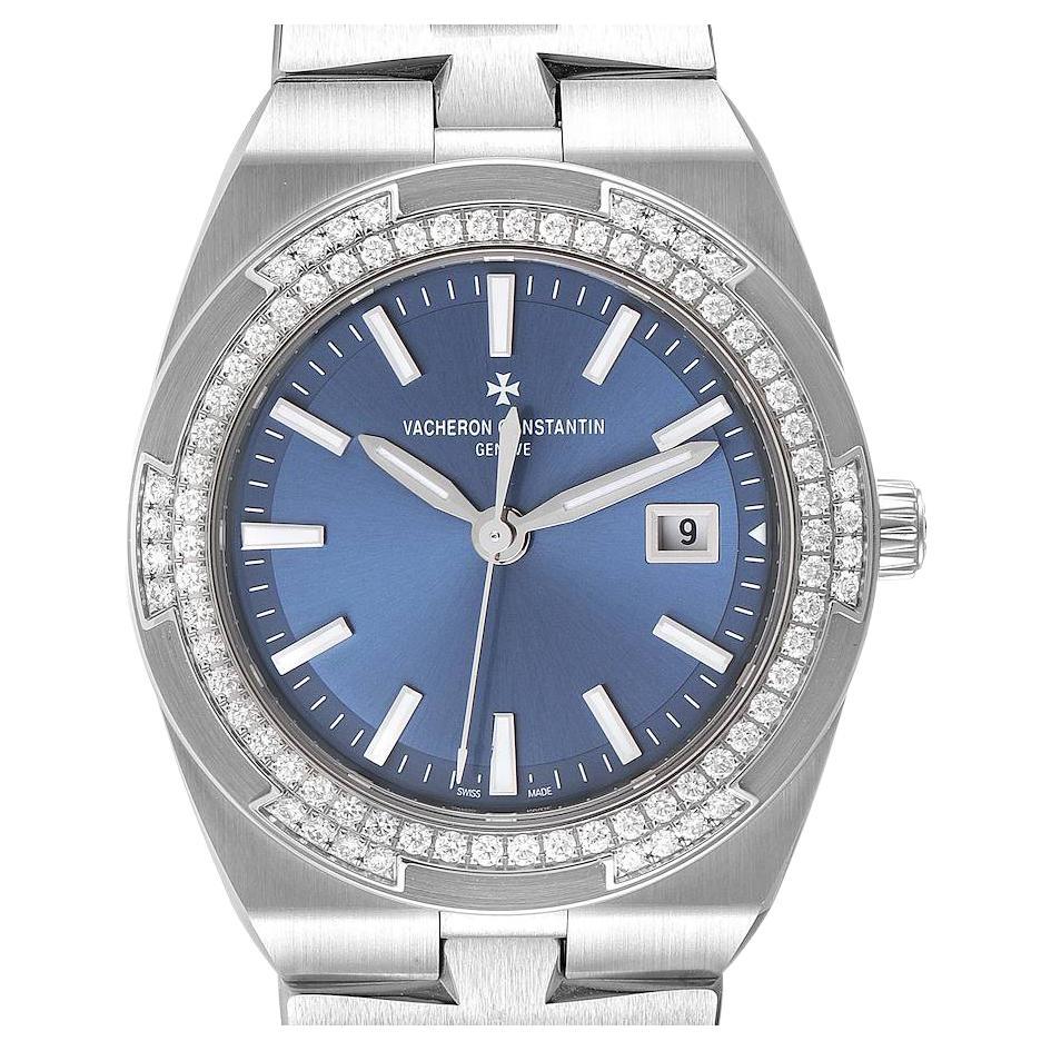 Vacheron Constantin Overseas 33 Steel Diamond Ladies Watch 1205V Unworn For Sale