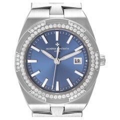 Used Vacheron Constantin Overseas 33 Steel Diamond Ladies Watch 1205V Unworn