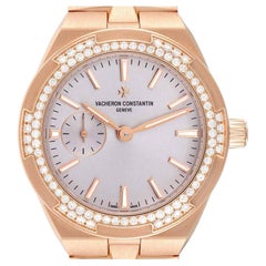 Vacheron Constantin Overseas 37 Roségold Diamant Damenuhr 2305V Ungetragen