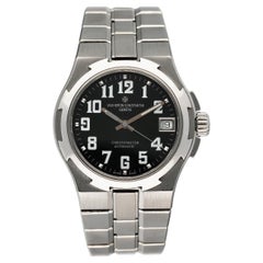 Vacheron Constantin Overseas 42050 Black Dial Steel Mens Watch