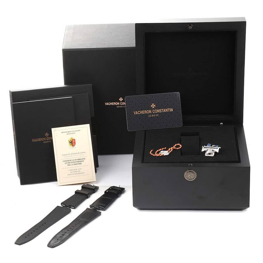 Vacheron Constantin Overseas Black Dial Chronograph Watch 5500V Unworn For Sale 3