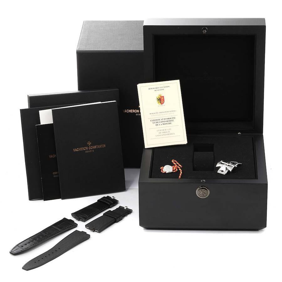 Vacheron Constantin Overseas Black Dial Steel Mens Watch 4500V Box Papers For Sale 4