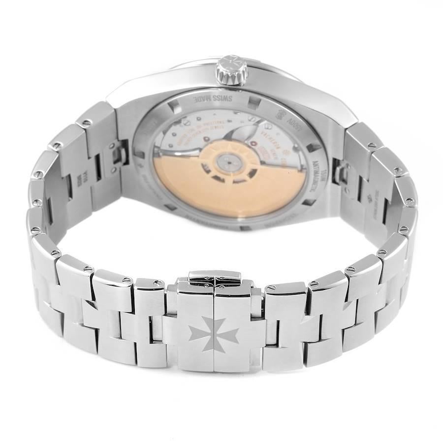 Men's Vacheron Constantin Overseas Black Dial Steel Mens Watch 4500V Box Papers For Sale