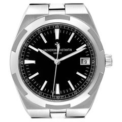 Vacheron Constantin Overseas Black Dial Steel Mens Watch 4500V Box Papers