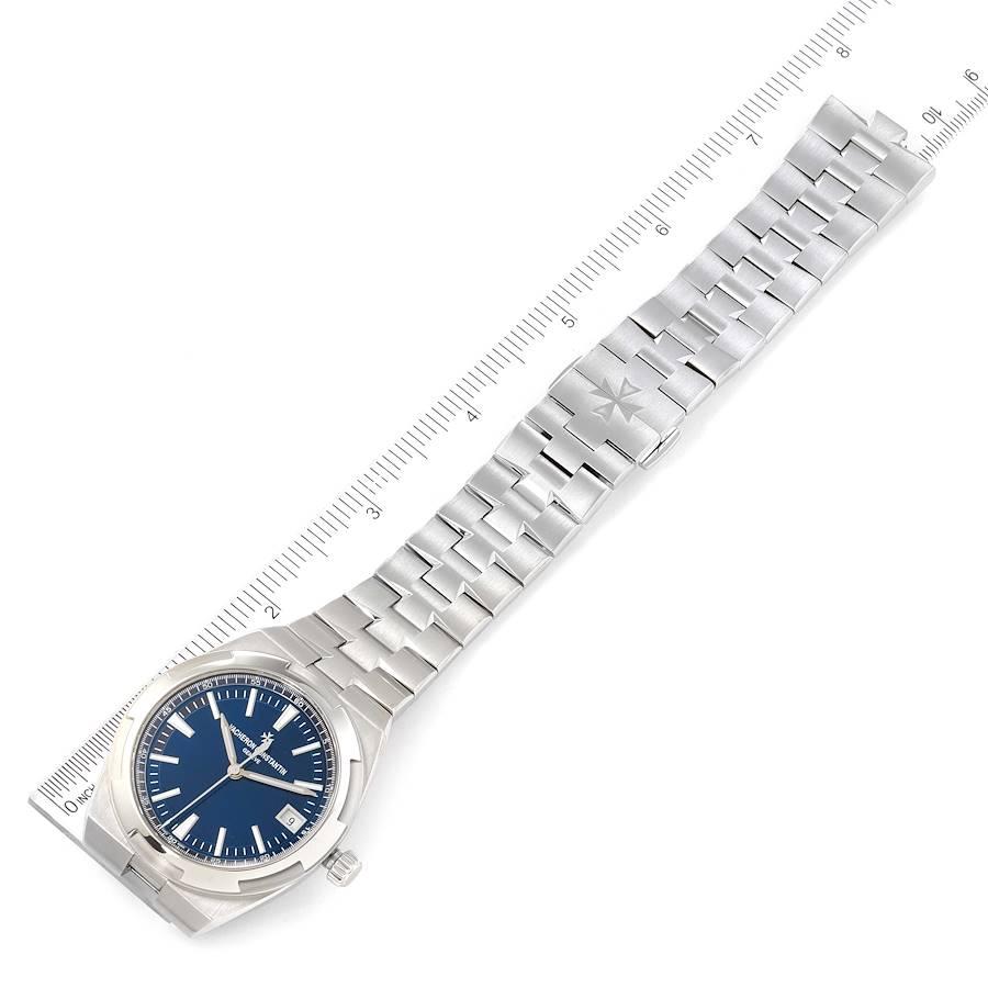 Vacheron Constantin Overseas Blue Dial Steel Mens Watch 4500V Box Papers For Sale 1