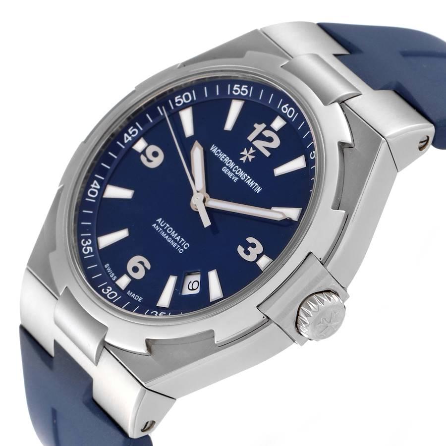 Vacheron Constantin: Stahl-Herrenuhr 47040 mit blauem Zifferblatt von Vacheron Constantin im Angebot 2