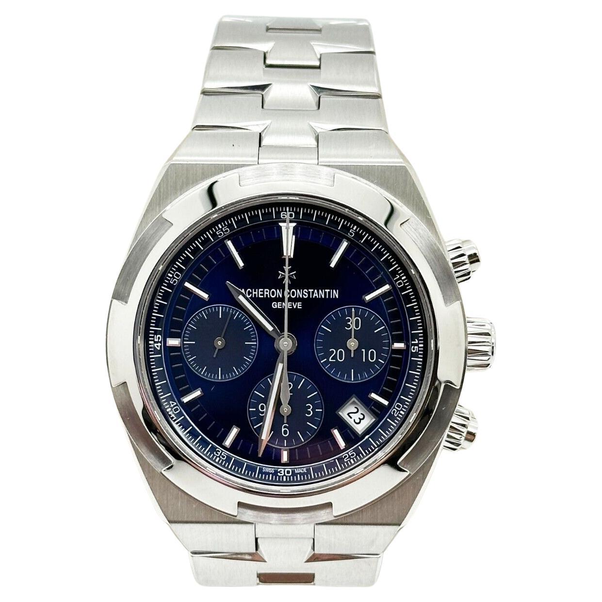 Vacheron Constantin Overseas Chronograph Blue 5500V/110A-B148 Box Paper  For Sale