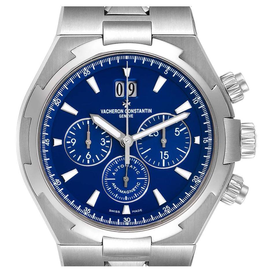 Vacheron Constantin Overseas Chronograph Blue Dial Mens Watch 49150 For Sale