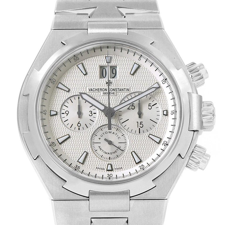 Vacheron Constantin Overseas Chronograph Silver Dial Watch 49150 For ...