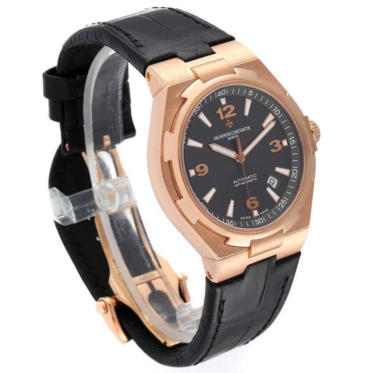 Vacheron Constantin Overseas Date Rose Gold Mens Watch 47040 Papers For ...