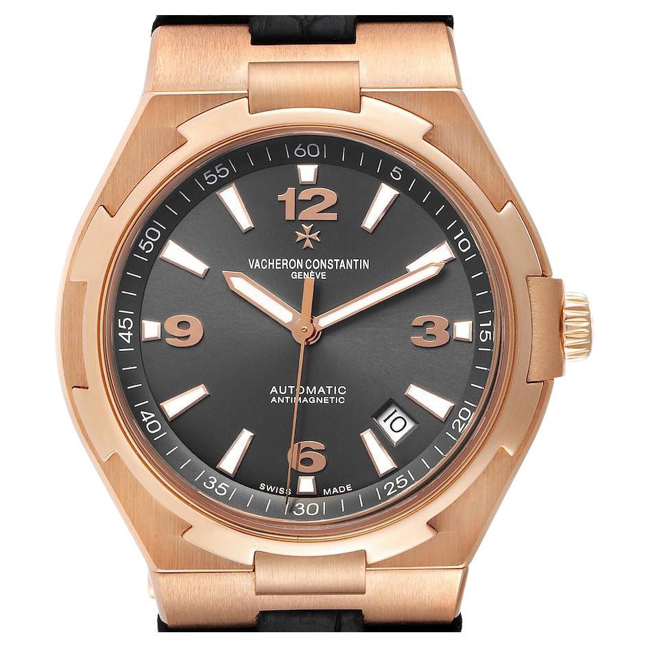 Vacheron Constantin Overseas Date Rose Gold Mens Watch 47040 Papers For Sale