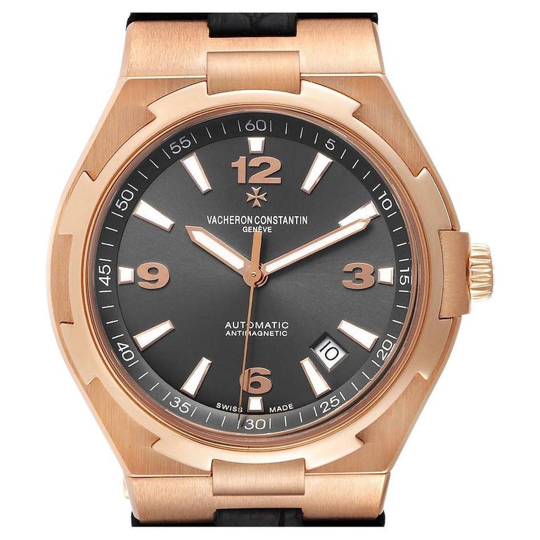 Vacheron Constantin Overseas Date Rose Gold Mens Watch 47040 Papers For ...