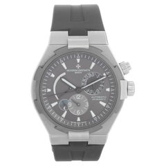 Vacheron Constantin Overseas Dual Time Silver Dial Mens Watch 47450