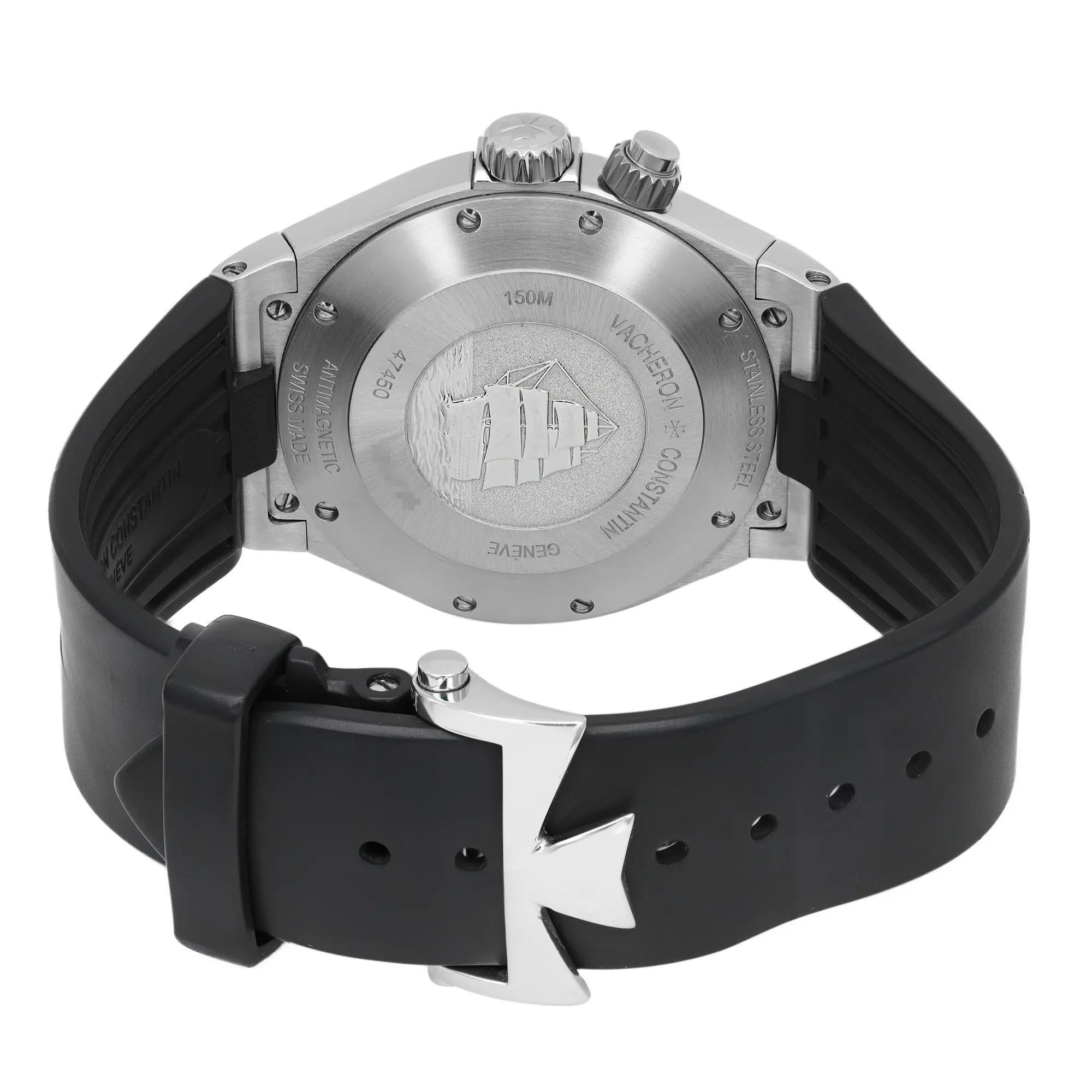 Reloj Vacheron Constantin Overseas Dual Time Acero Esfera Gris Hombre 47450/000W-9511 en venta 1