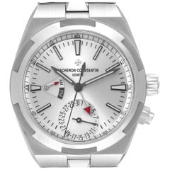 Vacheron Constantin Overseas Dual Time Steel Mens Watch 7900V Box Card