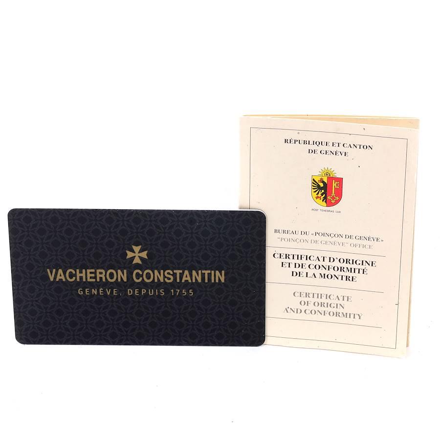 Vacheron Constantin Overseas Dual Time Steel Mens Watch 7900V Card 2