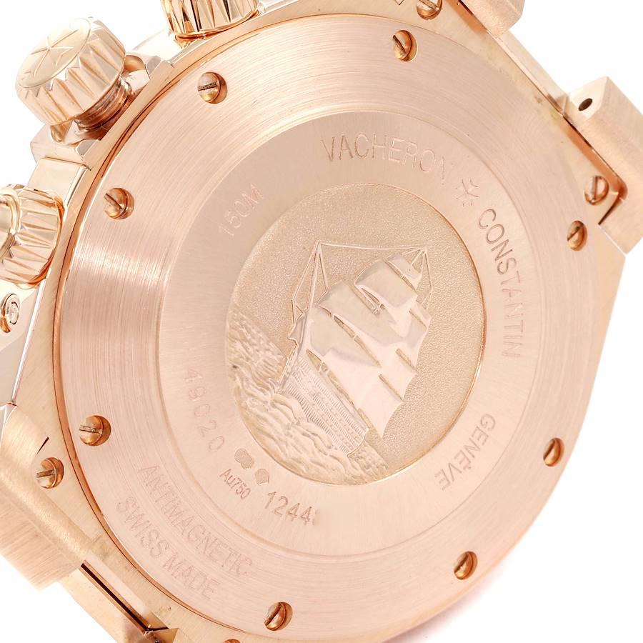 Men's Vacheron Constantin Overseas Perpetual Calendar Rose Gold Watch 49020 For Sale