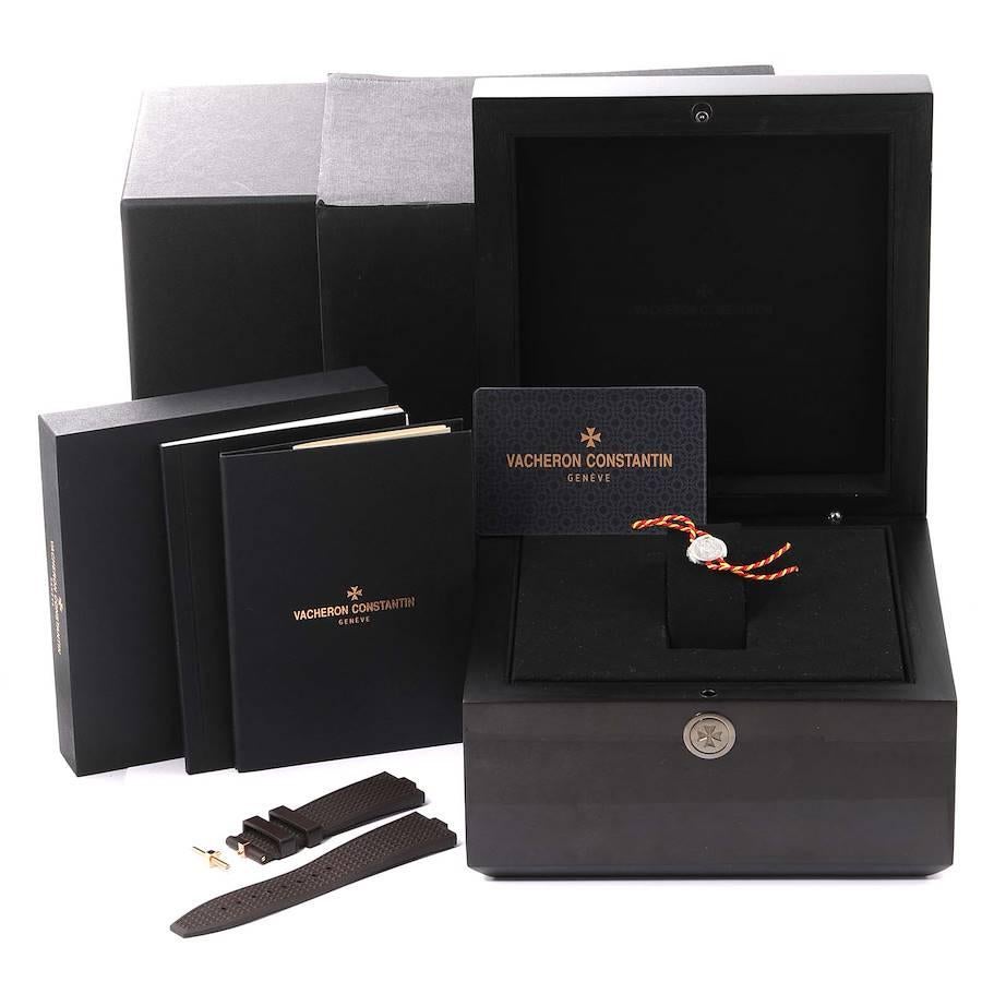 Vacheron Constantin Overseas Rose Gold Silver Dial Mens Watch 4500V Unworn For Sale 2