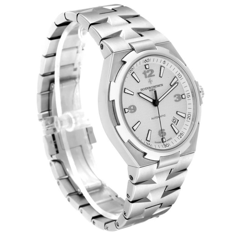 Vacheron Constantin Overseas Silver Dial Steel Mens Watch 47040 at 1stDibs