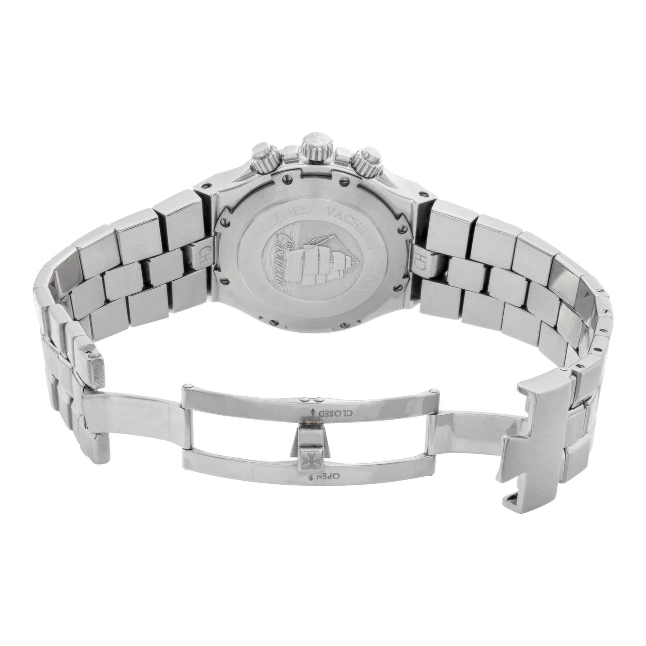 Women's or Men's Vacheron Constantin Overseas stainless steel Automatic Wristwatch Ref 49140-423a For Sale