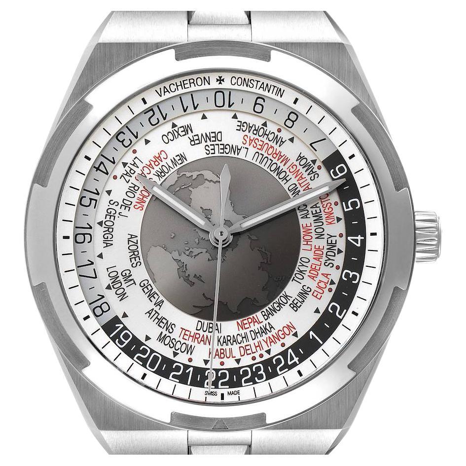 Vacheron Constantin Overseas World Time Steel Mens Watch 7700V