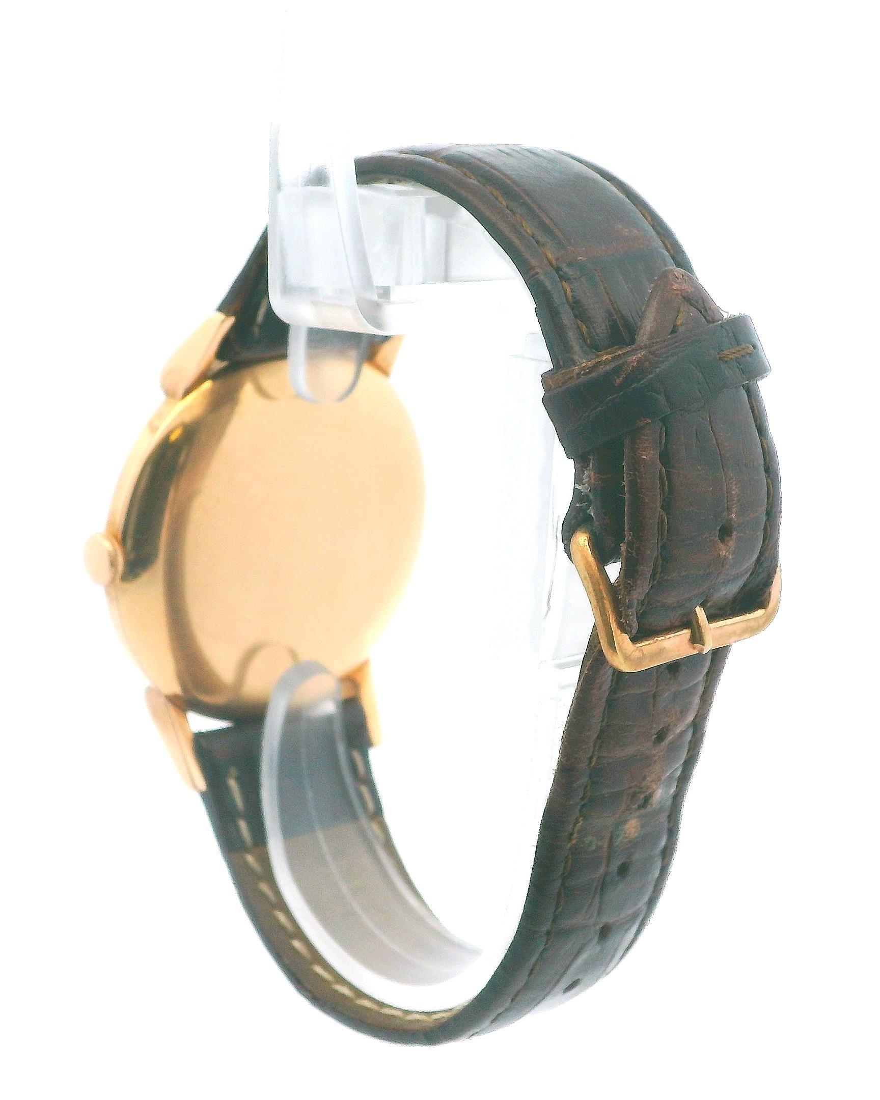 Men's Vacheron Constantin oversize 18K Rose Gold Textured Dial Manual Watch W/Box For Sale