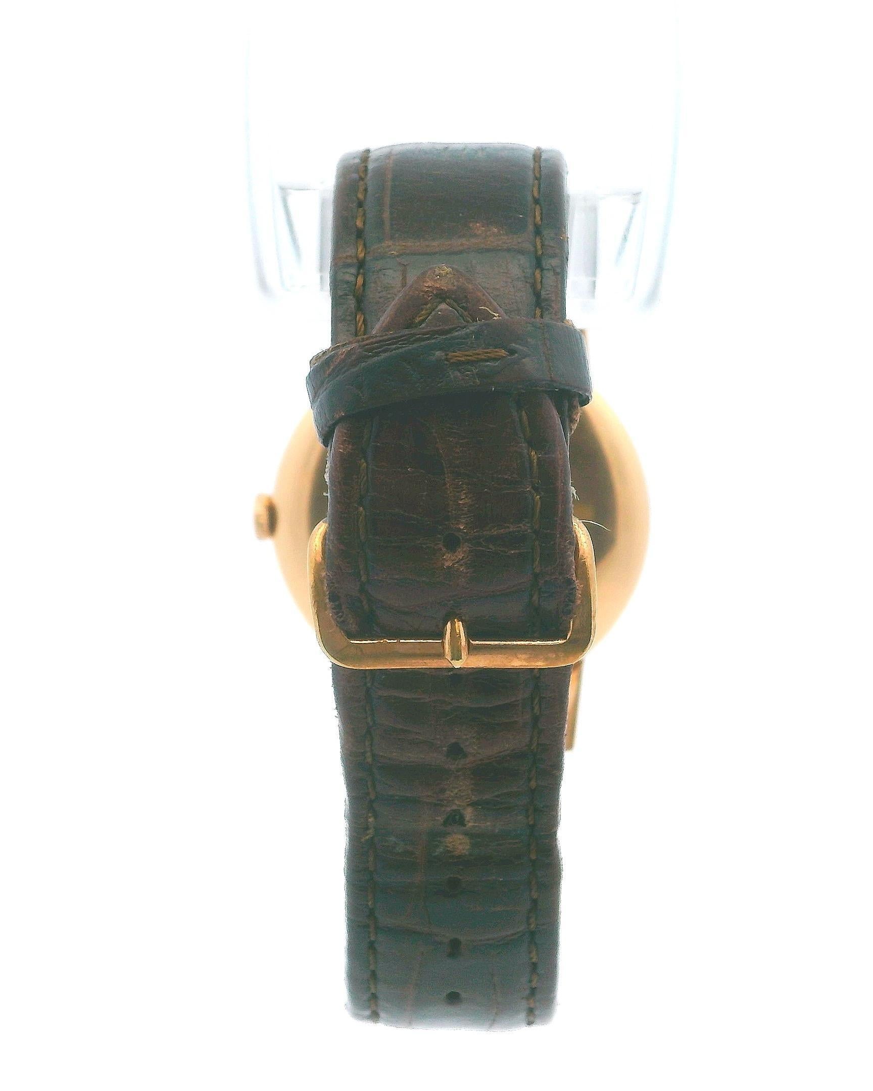 Vacheron Constantin oversize 18K Rose Gold Textured Dial Manual Watch W/Box For Sale 4