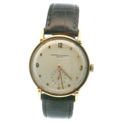 Vacheron Constantin oversize 18K Rose Gold Textured Dial Manual Watch W/Box