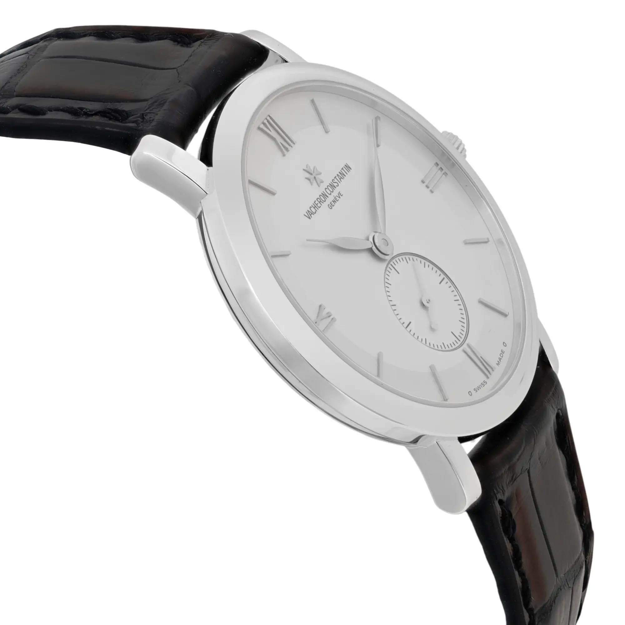 Vacheron Constantin Patrimony 18k Gold Silver Dial Hand Wind 81160/000G-9062 Pour hommes en vente