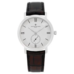 Vacheron Constantin Patrimony 18k Gold Silver Dial Hand Wind 81160/000G-9062