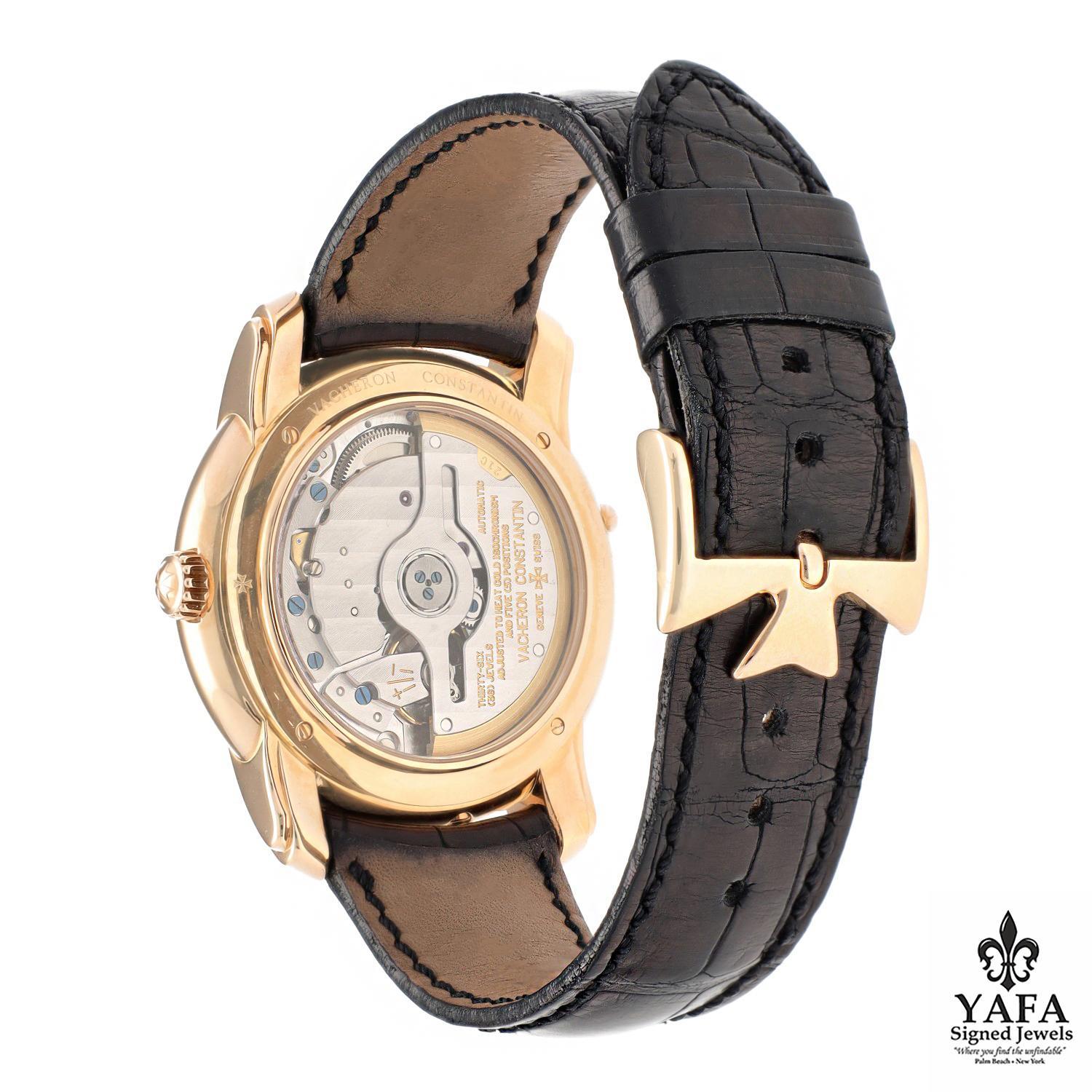 Información básica
Marca - Vacheron Constantin
Modo - Patrimonio
Número de referencia - 47245/000R-8775
Movimiento - Automático
	*Complicaciones - Calendario Retrógrado, Día y Fecha 
Tamaño de la caja - 31MM, fondo de exposición
Material de la caja