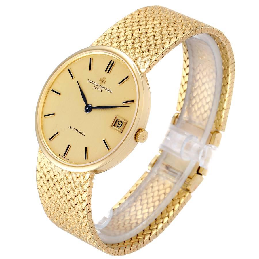 solid 18k gold watch mens