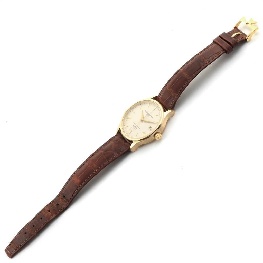 Vacheron Constantin Patrimony Chronometer Royal Yellow Gold Watch 47022 For Sale 4