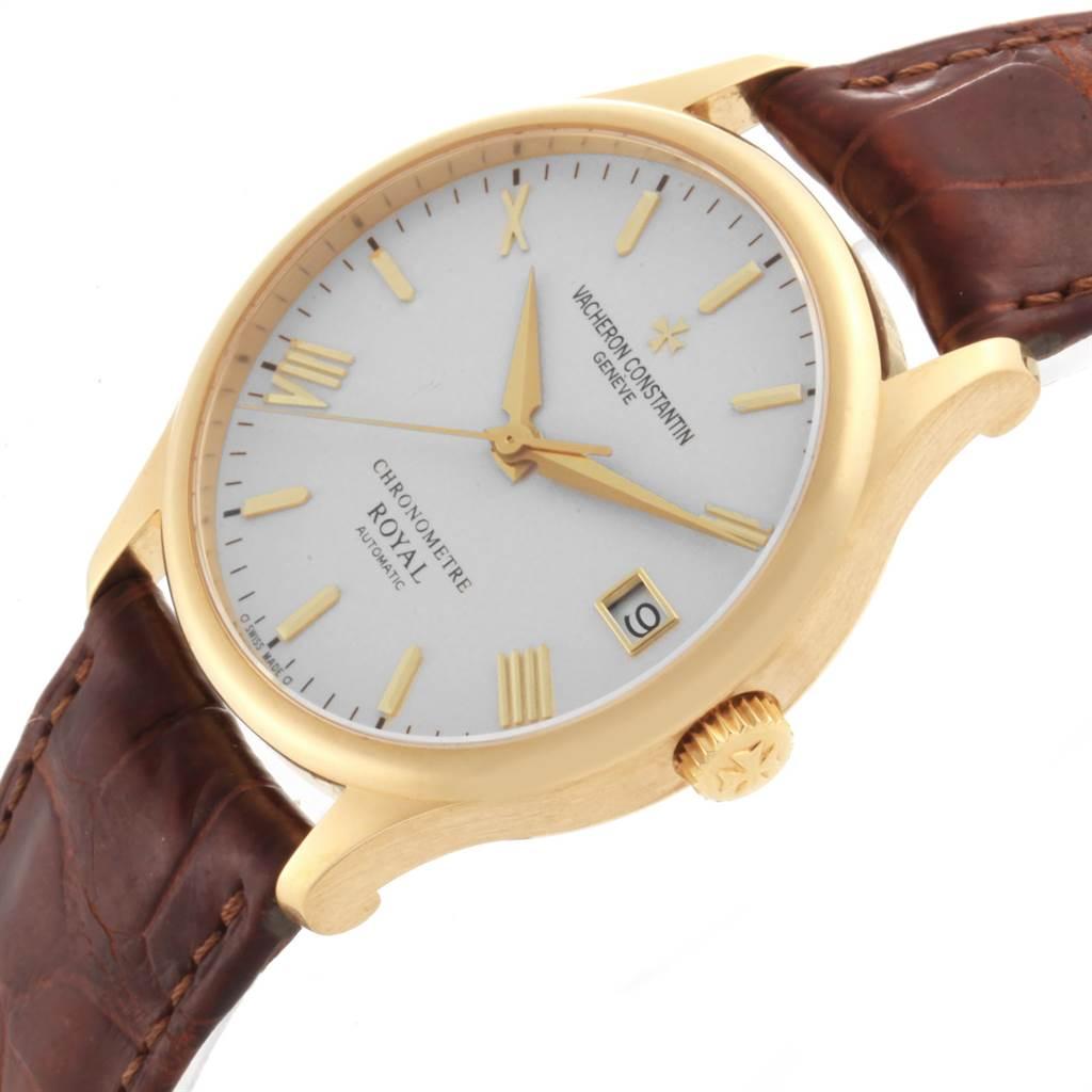 Vacheron Constantin Patrimony Chronometer Royal Yellow Gold Watch 47022 In Excellent Condition For Sale In Atlanta, GA