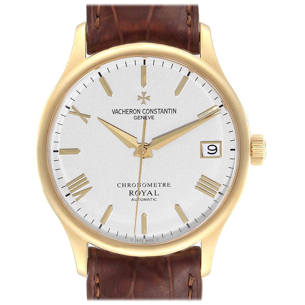 Vacheron Constantin Patrimony Chronometer Royal Yellow Gold Watch 47022 For Sale