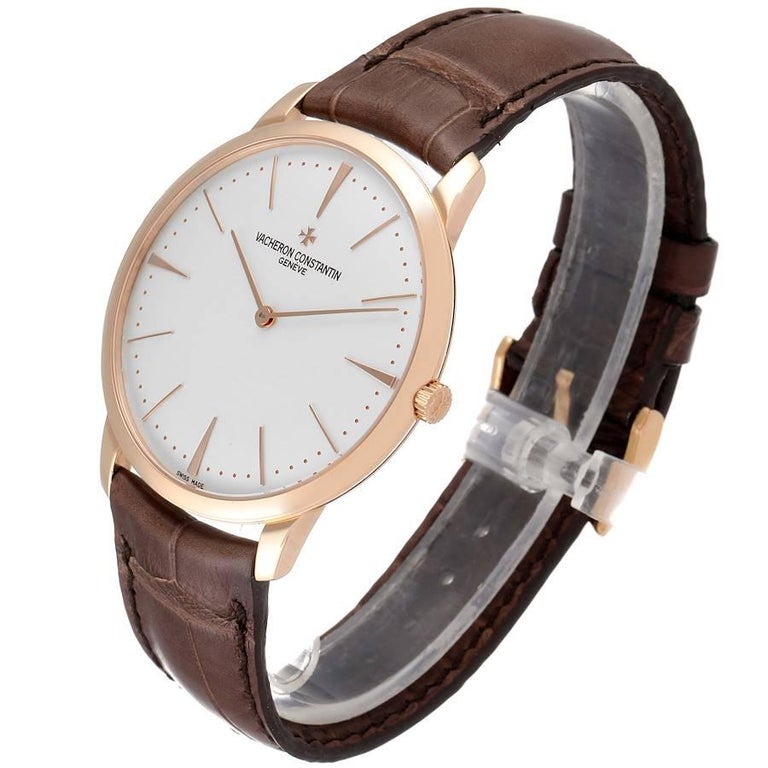 Vacheron Constantin Patrimony Grand Taille 40mm Rose Gold Watch 81180 For  Sale at 1stDibs